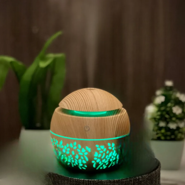 ROUND SHAPE (Floral-Edition) Air Humidifier with 3 Free Fragrances | Oud, Sabaya, Desire.